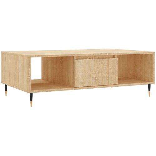 Maison Chic Klubska mizica - kavna mizica - Nizka mizica sonoma hrast 104x60x35 cm inženirski les, (21752495) Slike