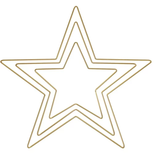 RAYHER Kovinski obroči, zvezda, zlati set 3, (20633990)