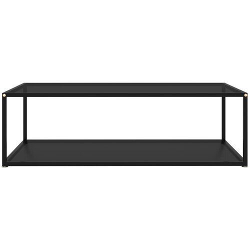 Maison Chic Klubska mizica - kavna mizica - Nizka mizica črna 120x60x35 cm kaljeno steklo, (21753497) Slike