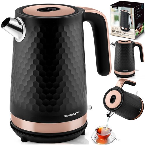 Janshop električni kuhalnik vode 1,7l berdsen BD-705 črn in baker, (21618104) Slike