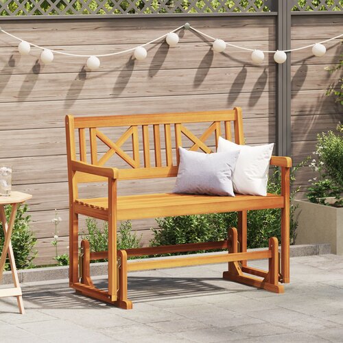 vidaXL klop za gugalnice za 2 osebi 110x59x97 cm trd les akacija Cene