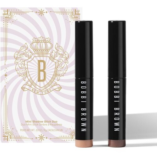 Bobbi Brown Holiday Mini Long-Wear Cream Shadow Stick Duo sjenilo za oči u olovci poklon set nijansa Dusty Mauve/Golden Pink Slike