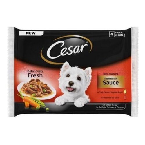 Cesar izbor mesa v omaki 4 x 100 g Slike