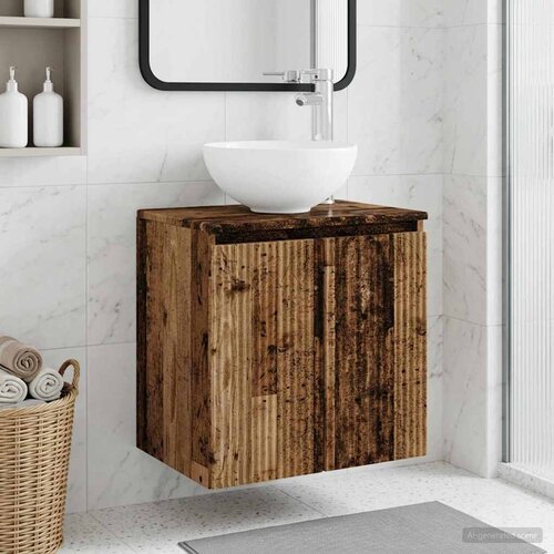  Umivaonik s policom Staro drvo 49,5 x 35 x 63 cm Cijene