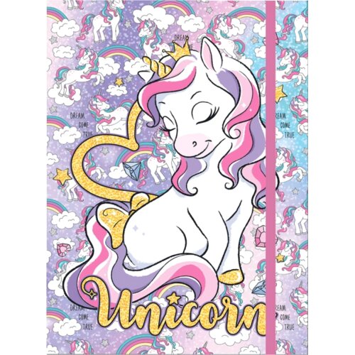 Fascikla SA GUMOM A5 3D BOX UNICORN OP* Slike
