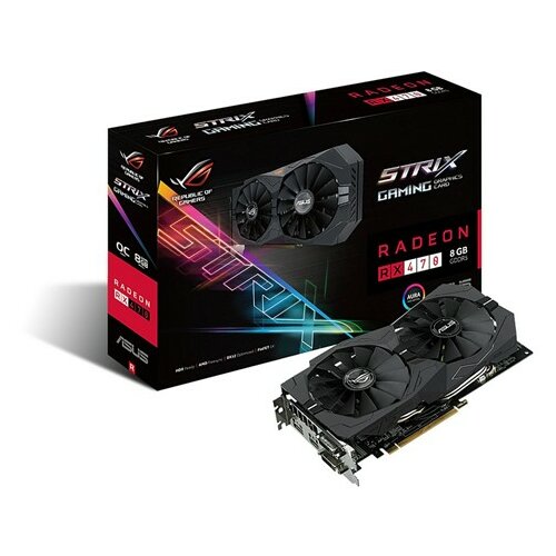 Asus STRIX-RX470-8G-GAMING, AMD Radeon RX 470, 8GB/256bit DDR5, 2xDVI/HDMI/DP, DirectCU II cooling grafička kartica Slike
