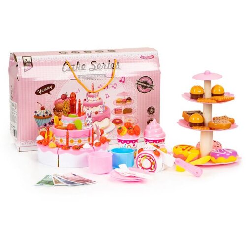 ECO TOYS Komplet za rojstnodnevno torto z dodatki, 125 elementov 3 leta+ Cene