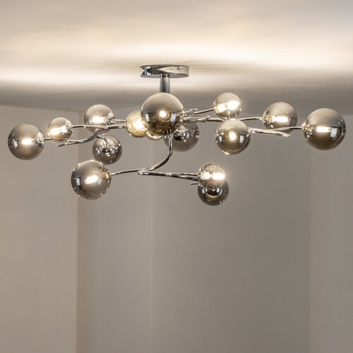  Brilagi - LED plafonski luster MISTEL 15xG9/3W/230V crni hrom/dimljeno Slike