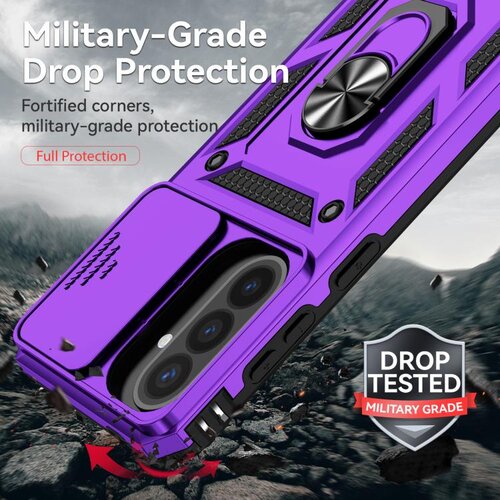 SUNSKY Hybrid Armor ovitek za Samsung A57, Vijoličen Slike