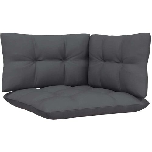 VidaXL Kutna vrtna sofa s jastucima bijela od masivne borovine Slike