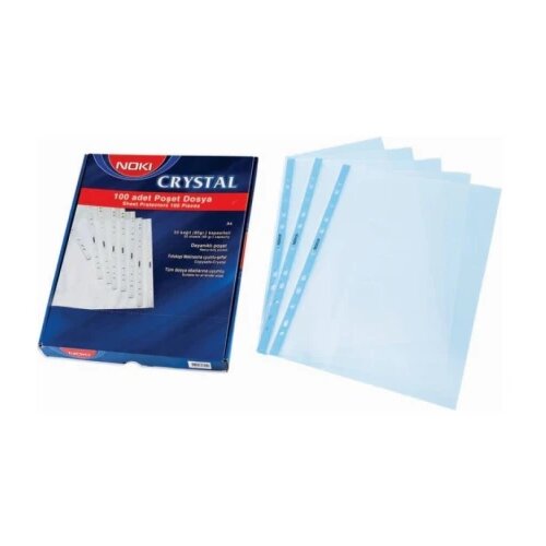  Folije &amp;quot;U&amp;quot; sa perforacijom crystal A4 1/100, 60my pro&amp;scaron;irene (220x300) Noki 04FU141 Slike