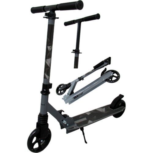  Dječji veliki romobil H10 crni sklopivi kotači 145 mm Slike