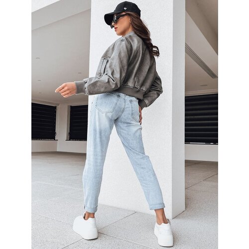DStreet Women's leather bomber jacket SANTOL grey Cene