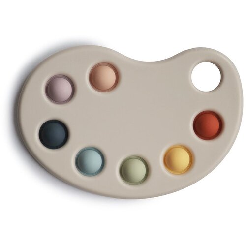 Mushie senzorična igračka pop it paint palette Cene