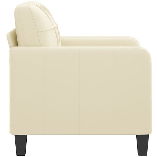  Fotelja krem 60 cm od umjetne kože Slike