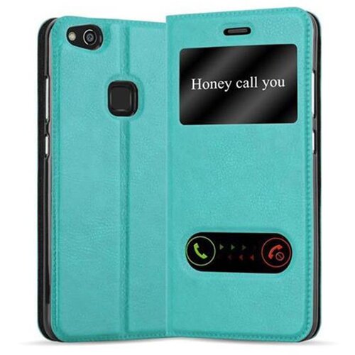Cadorabo Ohi&scaron;je, združljivo z Huawei P10 LITE v mint turquoise - Za&scaron;čitni ovitek z magnetnim zapiranjem, stoječo funkcijo in 2 okencema za gledanje, (20558761) Cene