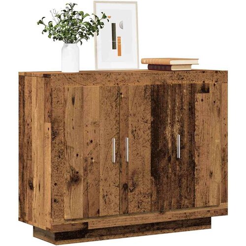 VidaXL Komoda boja staro drvo 92x35x75 cm od konstruiranog drva Slike