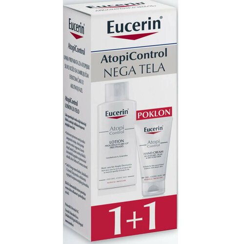 Eucerin box atopicontrol losion za telo + atopicontrol krema za ruke gratis Slike