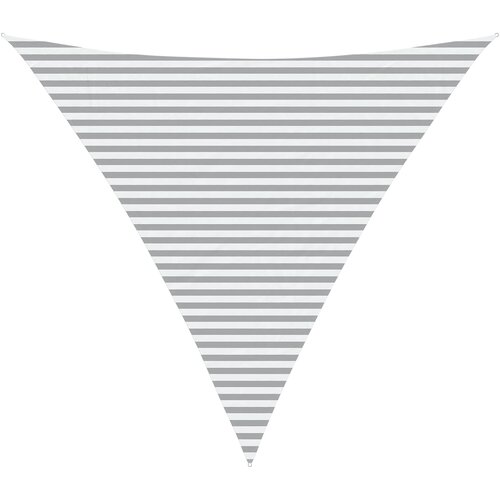 vidaXL Zunanje sončno senčno platno Svetlo siva in bela. 5 x 5 x 5 m, (5000221831) Cene