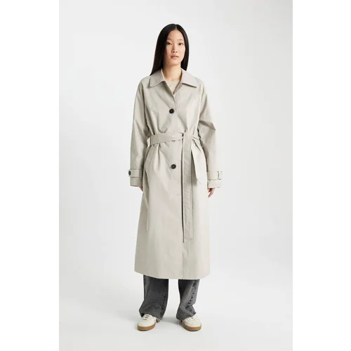 Defacto DFC - Regular Fit Belted Long Trench Coat