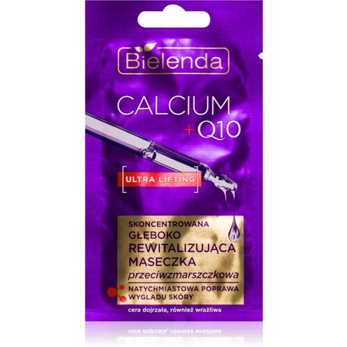 Bielenda Calcium + Q10 maska za obraz proti gubam 8 g Slike