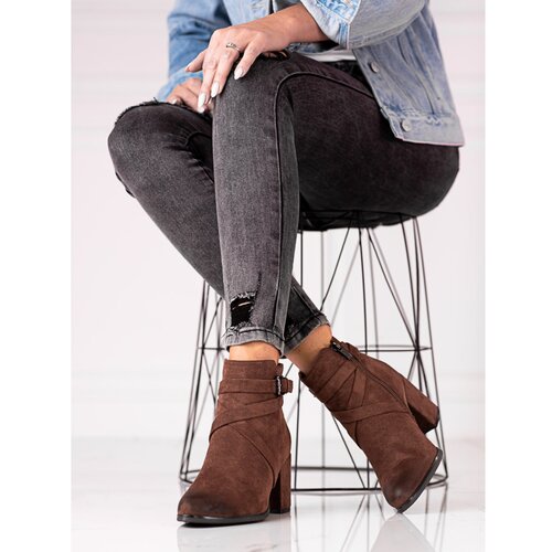 SHELOVET Classic women&amp;#039;s ankle boots on the post Slike