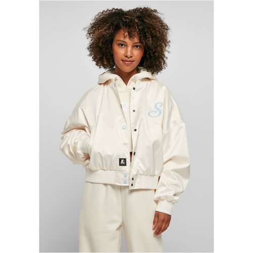 Starter Black Label Women's Beginner Satin College Jacket Light White Cene