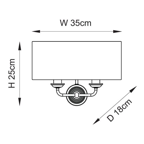  Endon 110726 - Zidna svetiljka HIGHCLERE 2xE14/40W/230V bež/mesing Slike