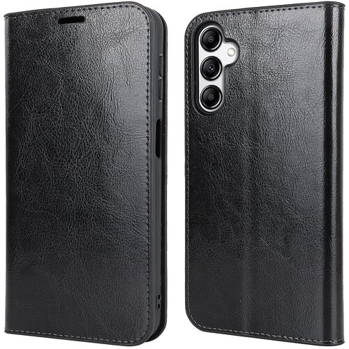 INORCO Ovitek za telefon iz pravega govejega usnja za Samsung Galaxy A24 4G Crazy Horse teksturo proti padcem z denarnico, (22033775) Cene