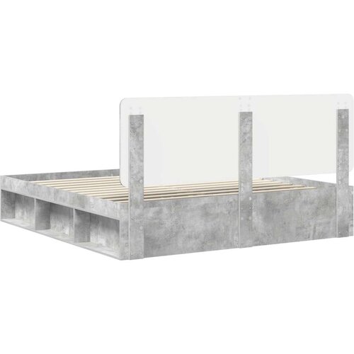  Okvir za krevet Beton 180 x 200 cm Čvrsto borovo drvo Slike