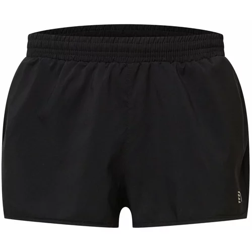 New Line Sportske hlače svijetlosiva / crna