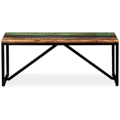  Klupa od masivnog obnovljenog drva 110 x 35 x 45 cm Slike