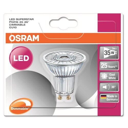 Osram led superstar bulb spot GU10 50 850CD Slike