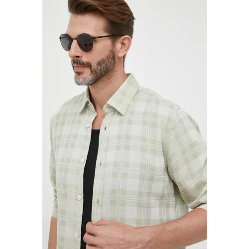 Joop! Košulja za muškarce, boja: zelena, regular, s klasičnim ovratnikom