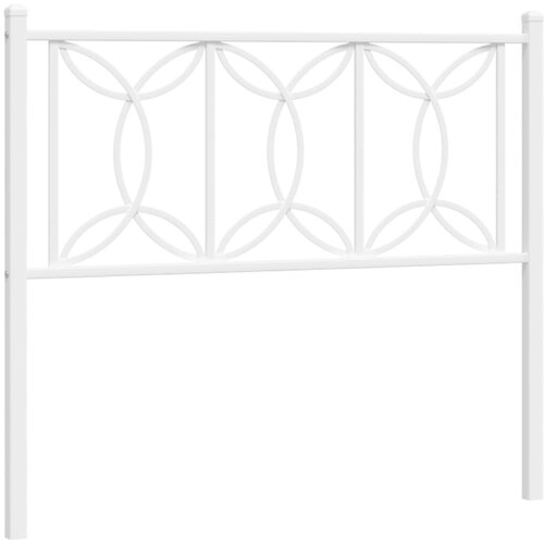 vidaXL Kovinsko vzglavje belo 100 cm, (21251456) Cene