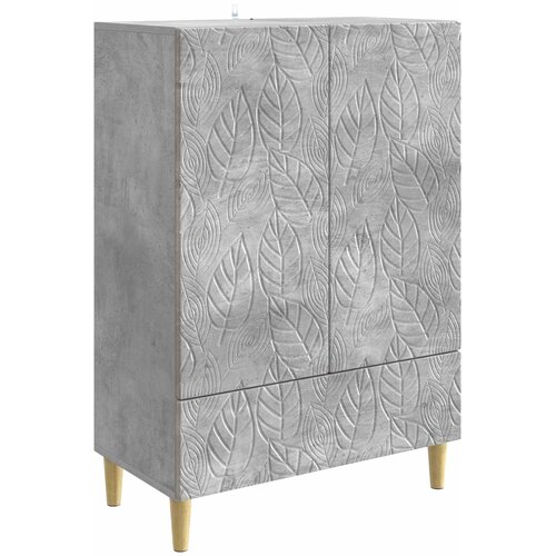 vidaXL Strani &scaron;al Betonsko siva 66 x 34,5 x 95 cm Inženirski les, (5000253186) Cene
