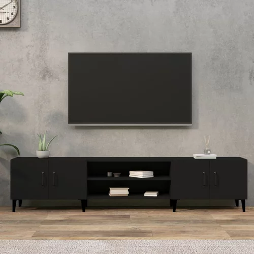 vidaXL TV ormarić crni 180x31 5x40 cm od konstruiranog drva