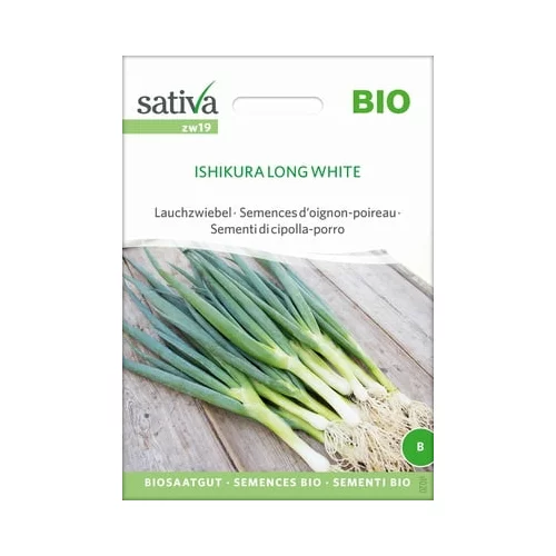 Sativa Ekološko seme spomladanske čebule "Ishikura Long White"