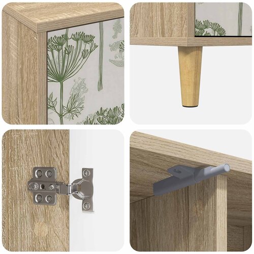  ormar GOTHA 102 x 33 x 50 cm Sonoma Konstruirano drvo Slike