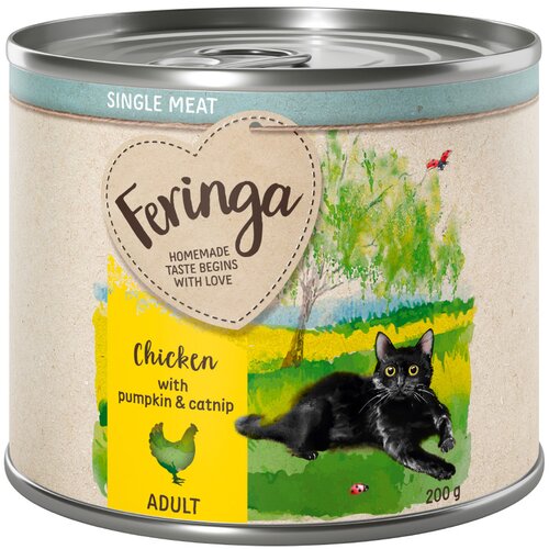 Feringa Single Meat meni 6 x 200 g - Raca s skuto in baldrijanom Slike