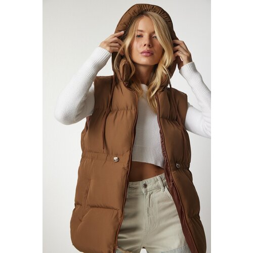 Happiness İstanbul Vest - Brown - Puffer Slike