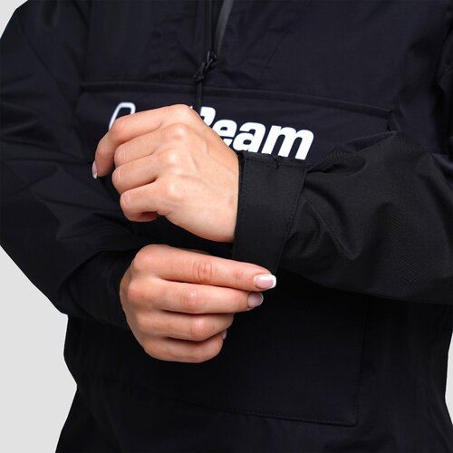 GymBeam Ženska jakna za ki&amp;scaron;u Smock Black Slike