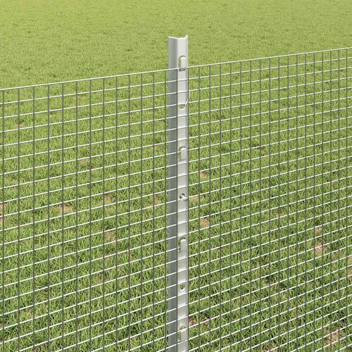  Zavarena žičana ograda s postom 50 x 0,8 m Srebrna Mreža Slike