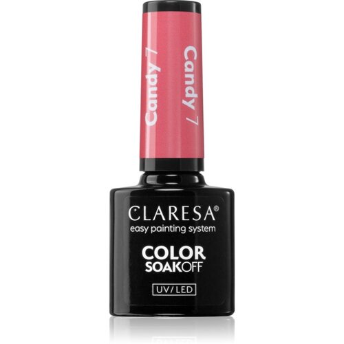 Claresa SoakOff UV/LED Color Candy gel lak za nohte odtenek 7 5 g Cene