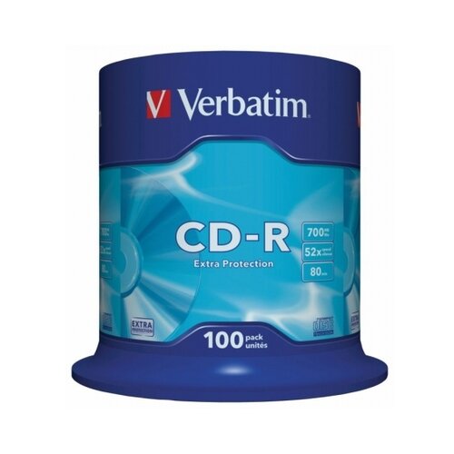 Verbatim CD-R 700 MB/80min 52x, spindle, 100/1, 43411 Cijene