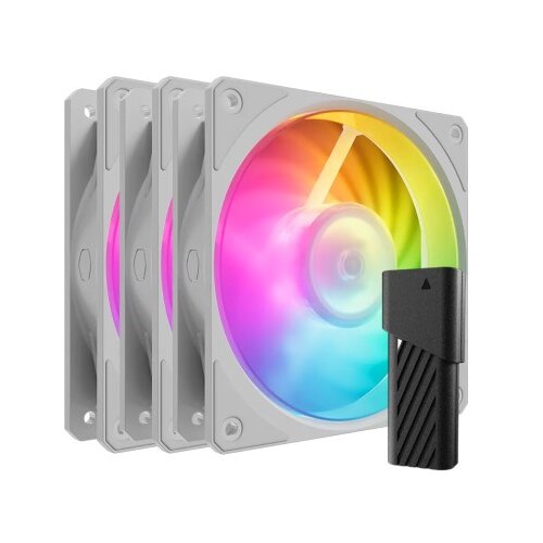 Cooler Master Ventilator za ohi&scaron;je Mobius 120P ARGB PWM 120mm, 3 Pack + kontroler, bel Cene