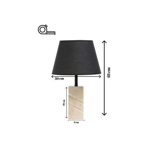 Opviq stona lampa valen black Slike