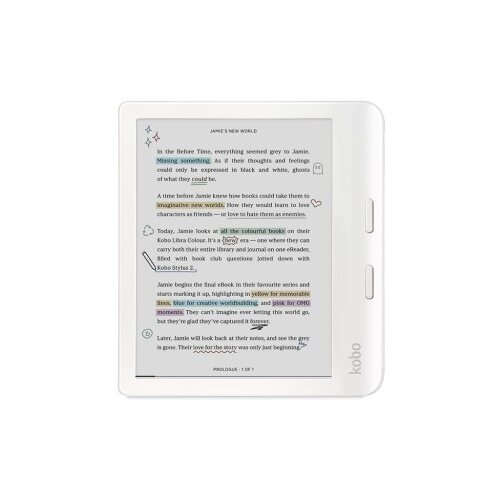 Rakuten Kobo E-bralnik Kobo Libra Colour, 7'' Touch, 32GB, WiFi, bel Cene