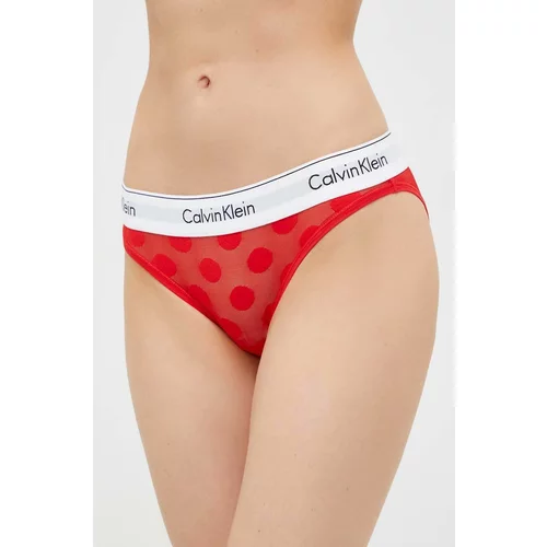 Calvin Klein Underwear Gaćice boja: crvena, providne
