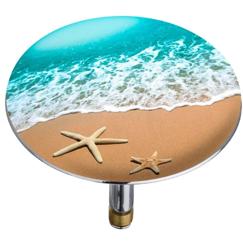 Wenko ukrasni čep za kadu (plaža, promjer: 7,5 cm)